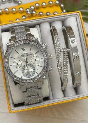 Подарочный набор часы  2 браслета 20622564