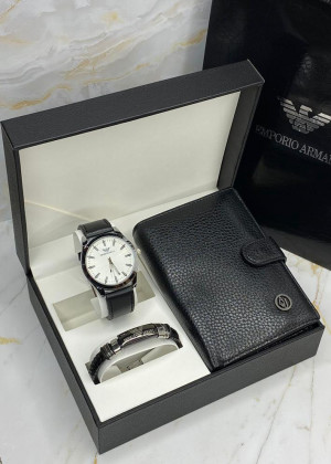 Подарочный набор часы, браслет, кошелёк и коробка 20826030