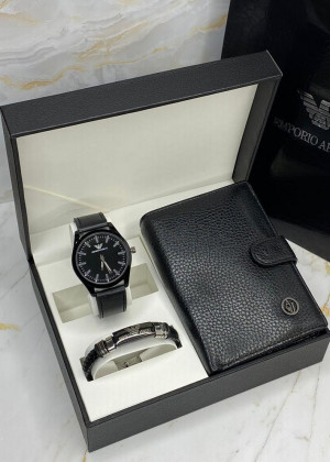 Подарочный набор часы, браслет, кошелёк и коробка 20826035