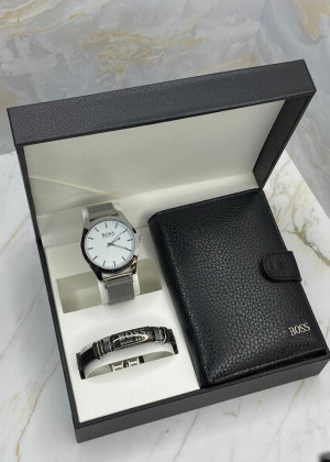 Подарочный набор часы, браслет, кошелёк и коробка 20826037