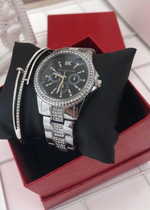 Подарочный набор для женщин часы, браслет + коробка 21177586
