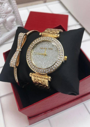 Подарочный набор для женщин часы, браслет + коробка #21177589