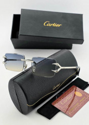 Набор женские солнцезащитные очки, коробка, чехол + салфетки