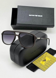 Набор мужские солнцезащитные очки, коробка, чехол + салфетки