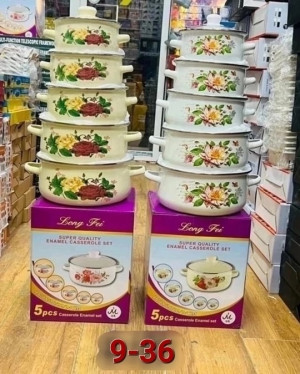 Набор эмалированных кастрюль 5шт 22912231