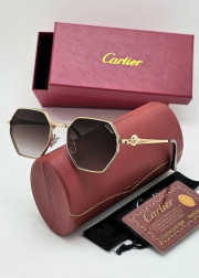 Набор женские солнцезащитные очки, коробка, чехол + салфетки