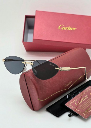 Набор женские солнцезащитные очки, коробка, чехол + салфетки #22986349