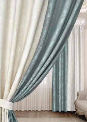 Комплект шторы и тюль #23095096
