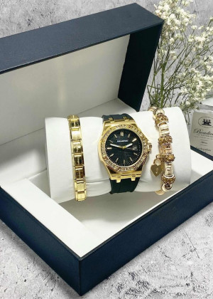 Подарочный набор для женщин часы, 2 браслета + коробка 23124044