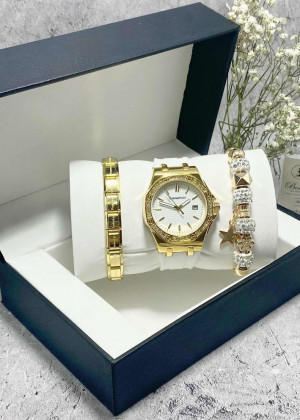 Подарочный набор для женщин часы, 2 браслета + коробка 23124045