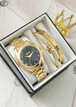 Подарочный набор для женщин часы, 2 браслета + коробка 23124223