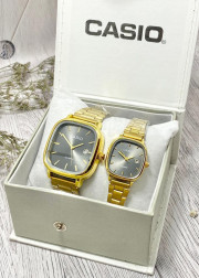 Подарочный набор часы для мужчин и для женщин + коробка