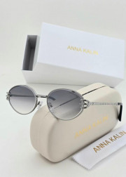 Набор женские солнцезащитные очки, коробка, чехол + салфетки