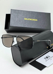 Набор мужские солнцезащитные очки, коробка, чехол + салфетки