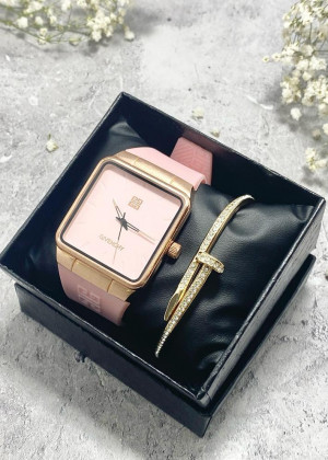 Подарочный набор для женщин часы и браслет+ коробка 23245141