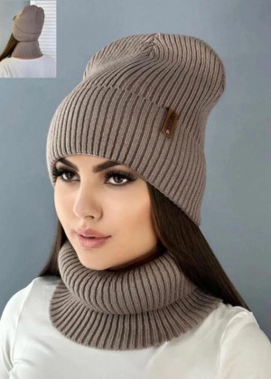 Шапка + шарф 2в1 #23259910