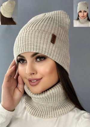 Шапка + шарф 2в1 #23259912