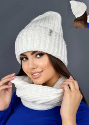 Шапка + шарф 2в1