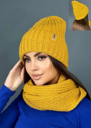 Шапка + шарф 2в1