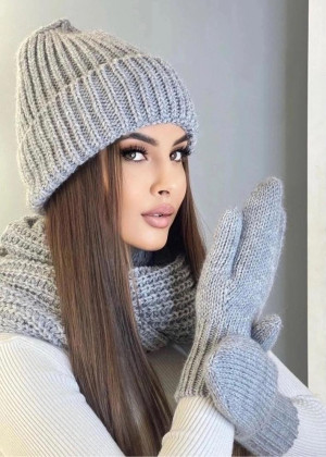 Шапка + шарф и перчатки #23260217