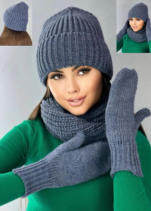 Шапка + шарф и перчатки #23260218