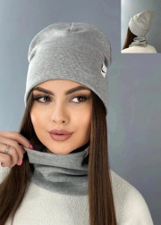 Шапка + шарф 2в1