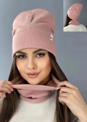 Шапка + шарф 2в1