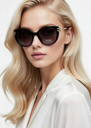 Набор женские солнцезащитные очки, коробка, чехол + салфетки