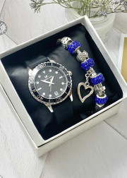 Подарочный набор для женщин часы и браслет+ коробка
