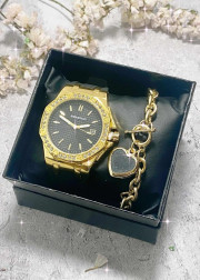 Подарочный набор для женщин часы и браслет+ коробка