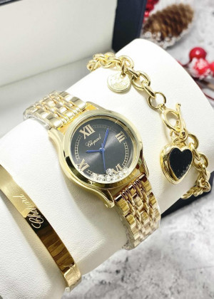 Подарочный набор для женщин часы, 2 браслета + коробка 23304760