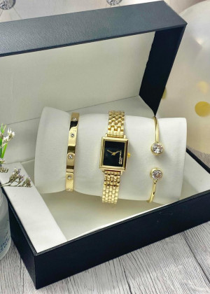 Подарочный набор для женщин часы, 2 браслета + коробка 23304766