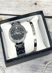 Подарочный набор для женщин часы и браслет+ коробка