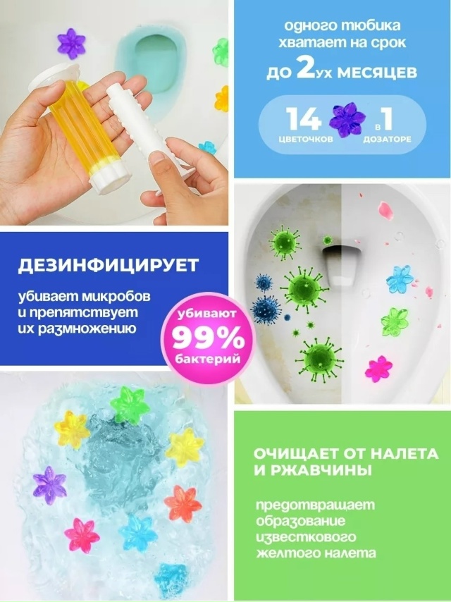 Гель-освежитель для унитаза в шприце 23086738